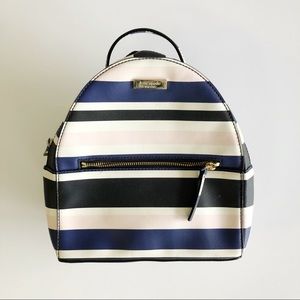 Kate Spade Striped Mini Backpack